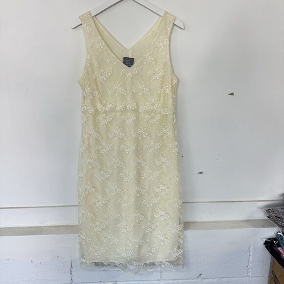 Ivory Lace Overlay Dress 2pc. Fairy Vintage Wedding By Rabbit Designs Misses 16 - Picture 3 of 16